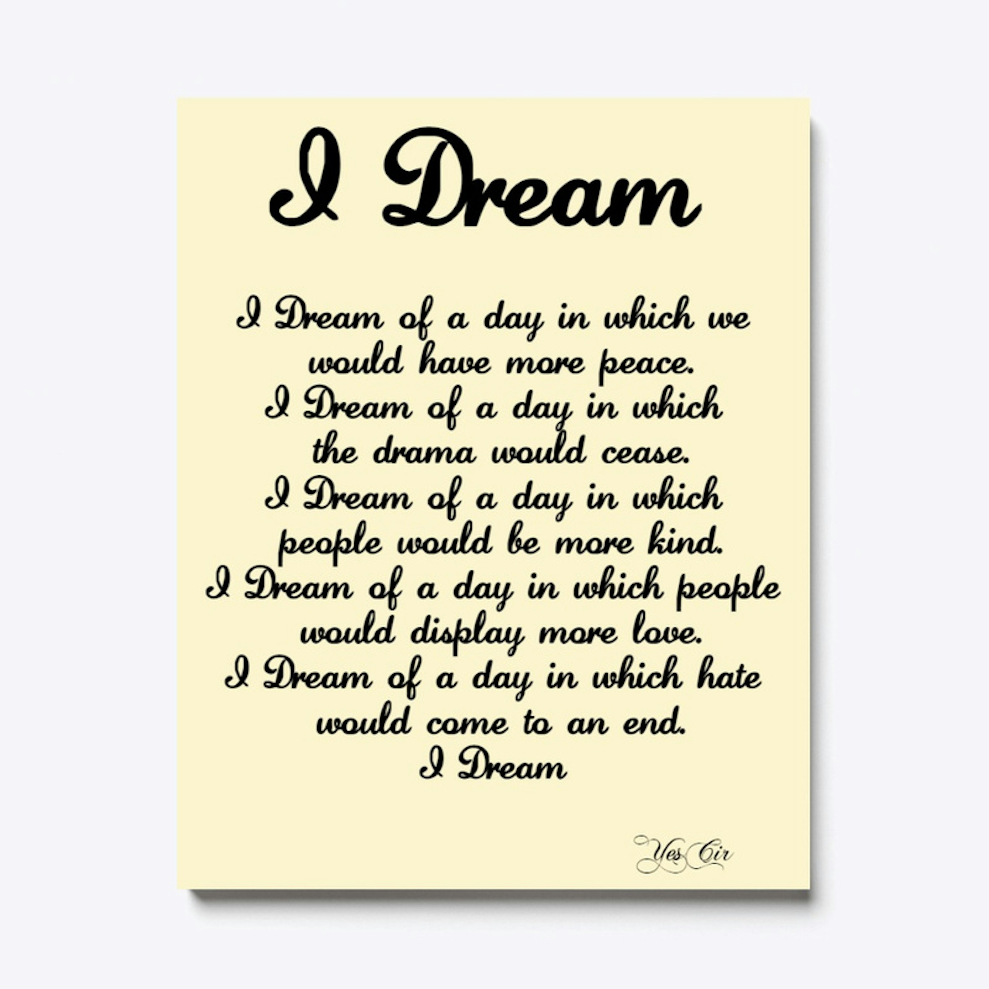 I Dream