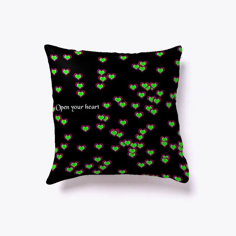 Open your heart pillow design!